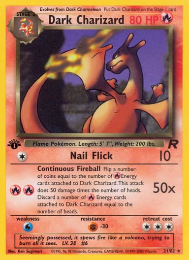 Dark Charizard card photo