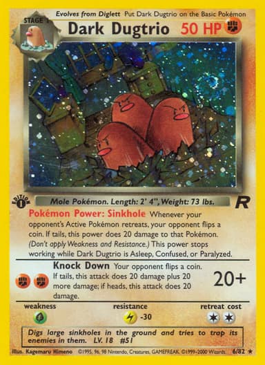 Dark Dugtrio card photo