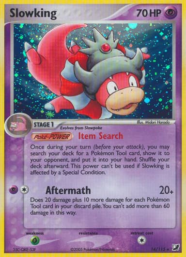 Slowking card photo