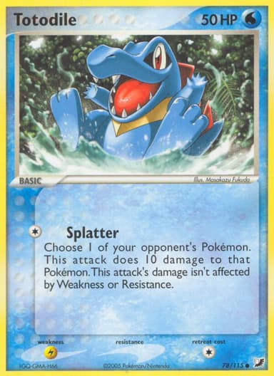 Totodile card photo