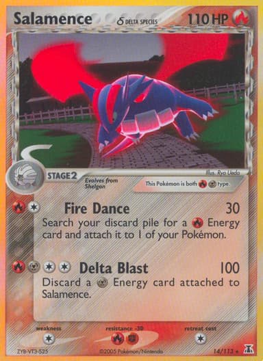 Salamence δ card photo