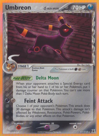 Umbreon δ card photo