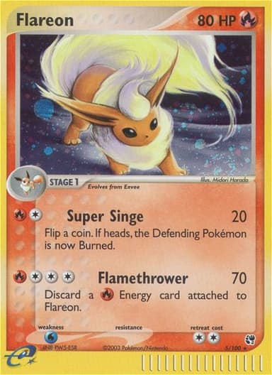 Flareon card photo