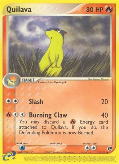 Quilava card photo