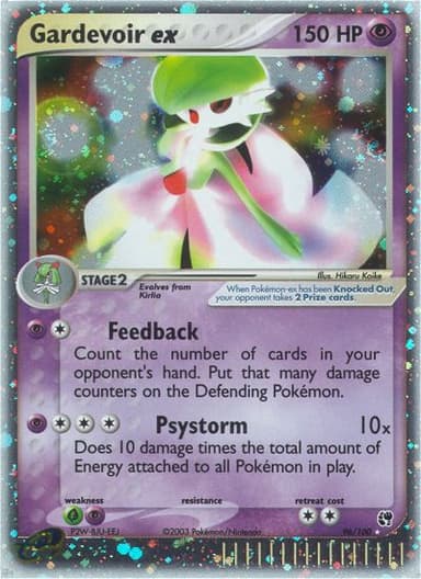 Gardevoir ex card photo