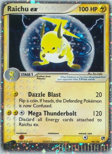 Raichu ex card photo