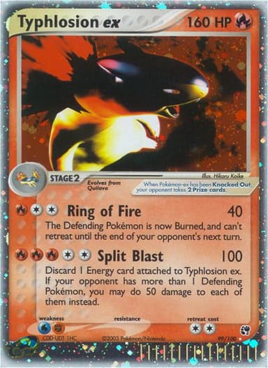 Typhlosion ex card photo