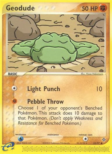 Geodude card photo