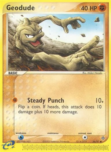 Geodude card photo