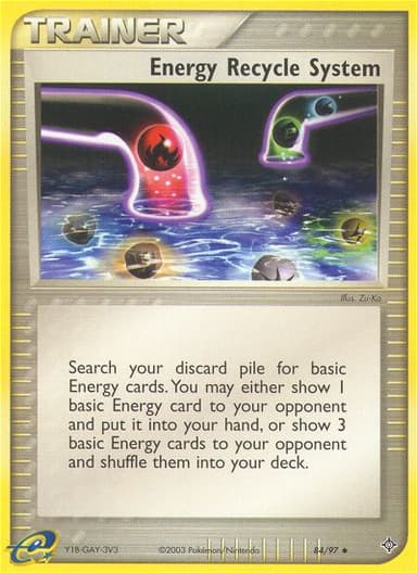 Energy Recycle System card photo