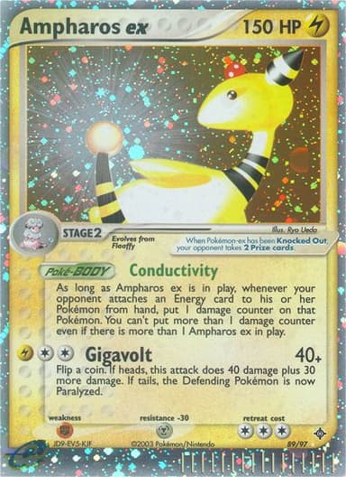 Ampharos ex card photo