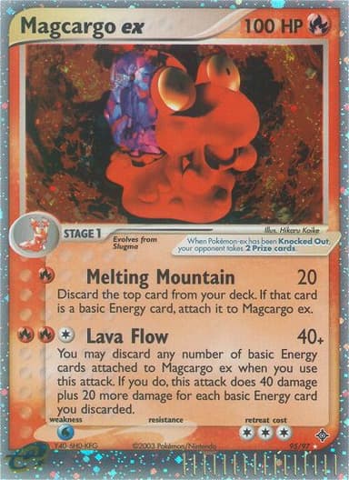 Magcargo ex card photo