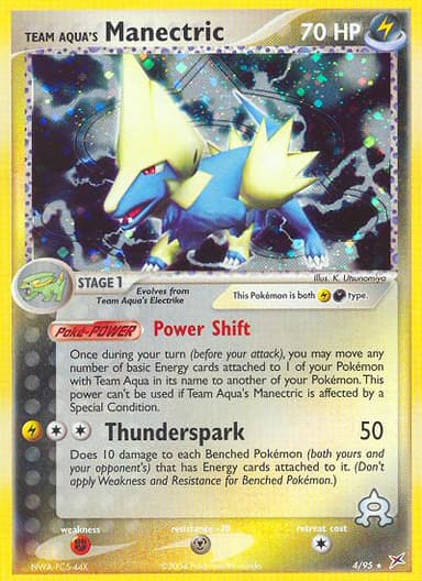 Team Aqua's Manectric card photo