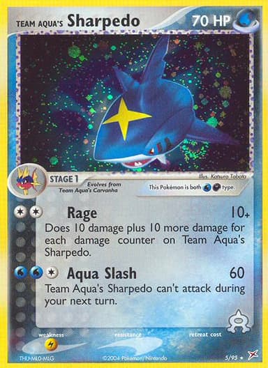 Team Aqua's Sharpedo card photo