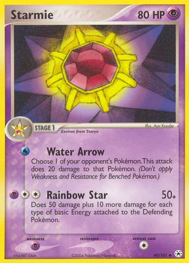 Starmie card photo