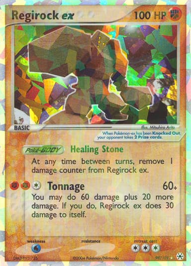 Regirock ex card photo