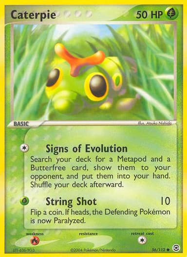 Caterpie card photo