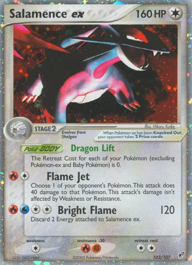 Salamence ex card photo