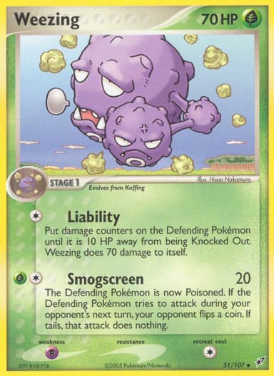 Weezing card photo