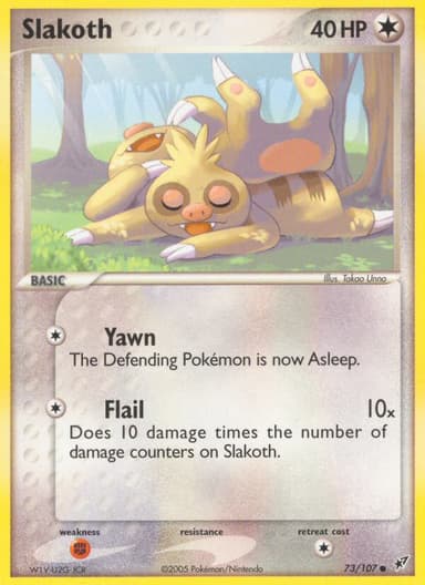 Slakoth card photo