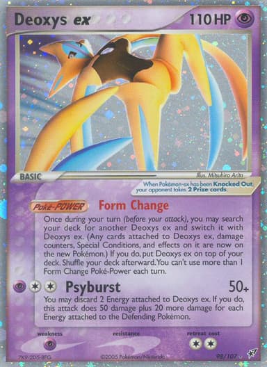 Deoxys ex card photo