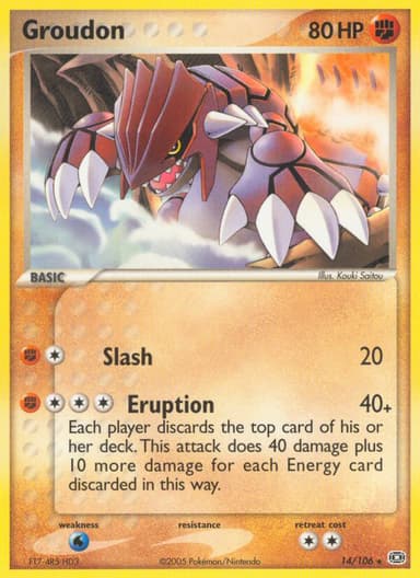 Groudon card photo