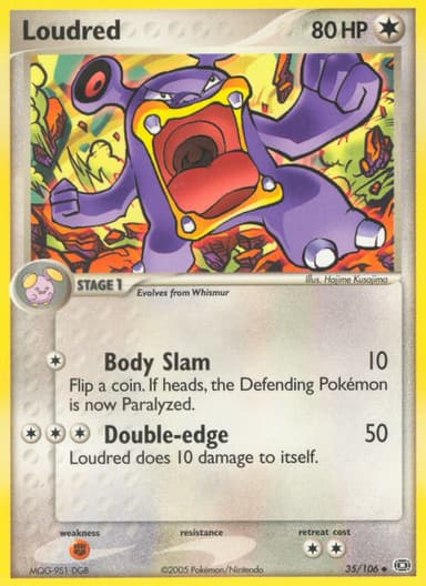 Loudred card photo