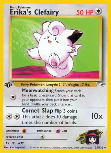 Erika's Clefairy card photo