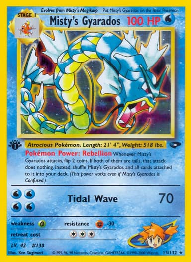 Misty's Gyarados card photo