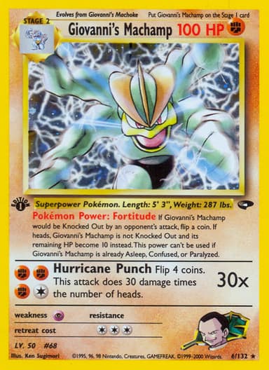 Giovanni's Machamp card photo