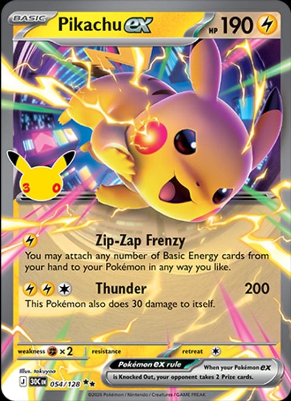 Pikachu ex #54