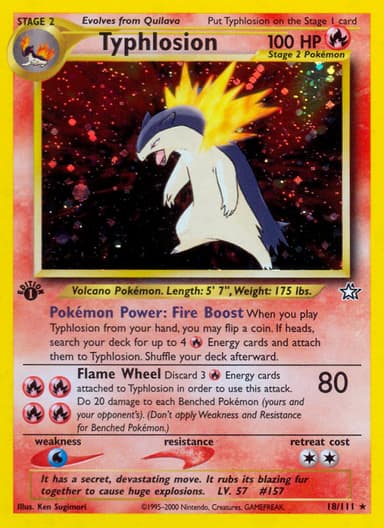 Typhlosion card photo
