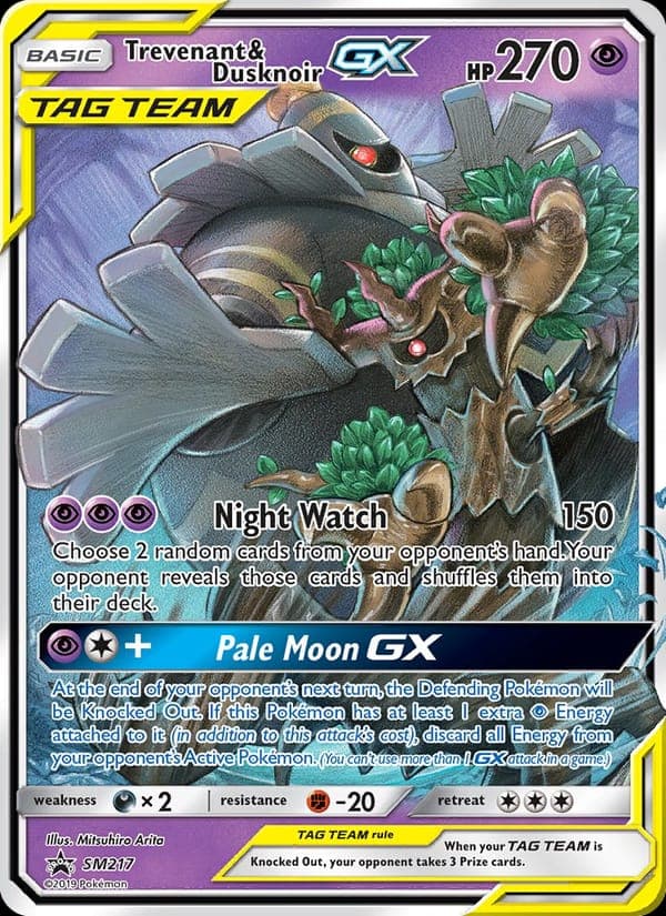 Trevenant & Dusknoir GX #SM217