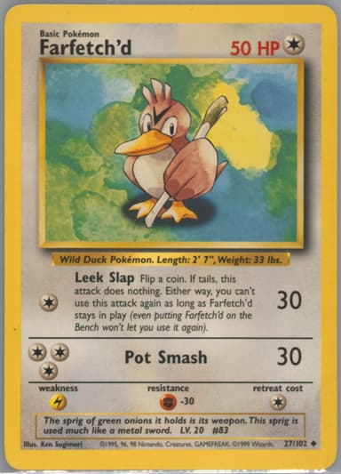 Farfetch'd card photo