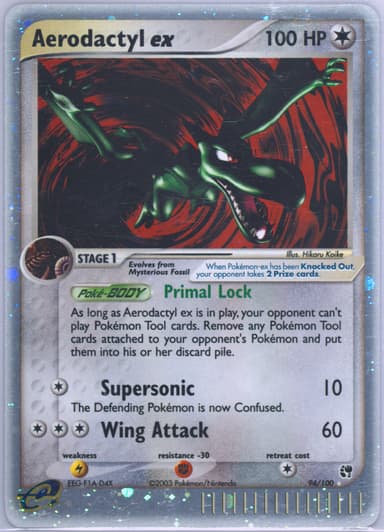 Aerodactyl ex card photo