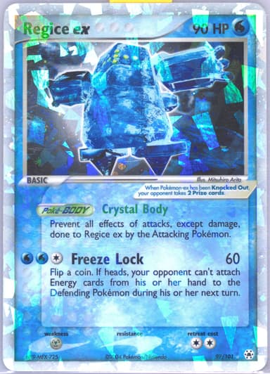 Regice ex card photo
