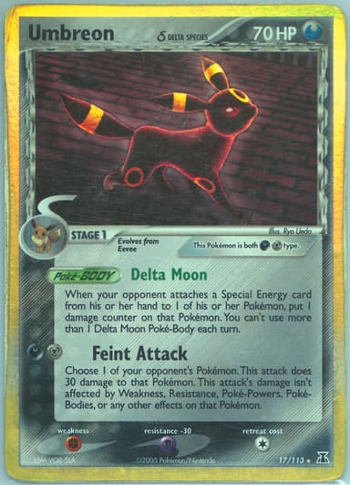 Umbreon δ card photo