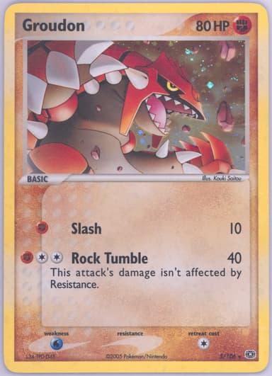 Groudon card photo