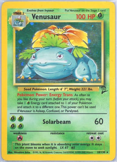 Venusaur card photo