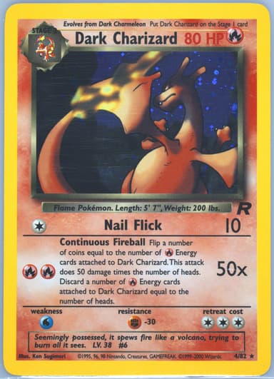 Dark Charizard card photo