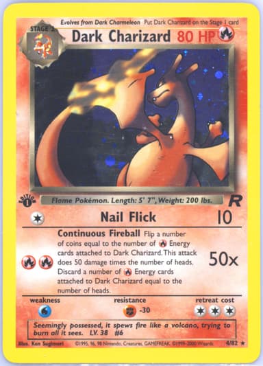 Dark Charizard card photo