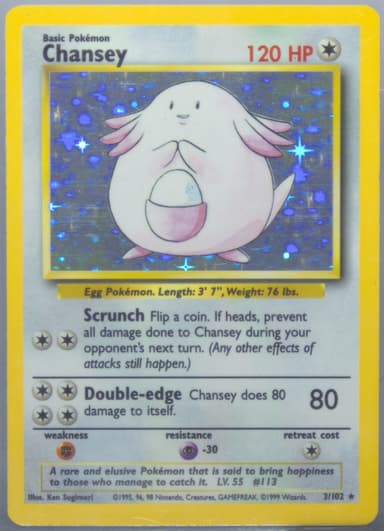 Chansey card photo