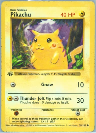 Pikachu card photo