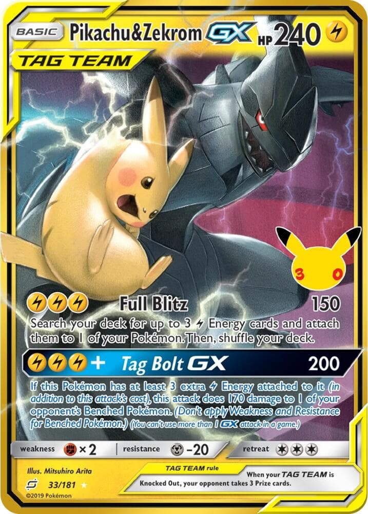 Pikachu & Zekrom GX #33