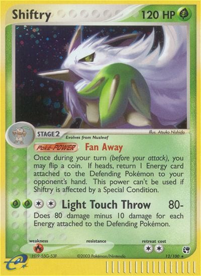 Shiftry #12 Holo, Sandstorm card photo
