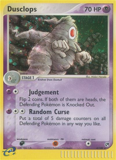 Dusclops #4 Reverse Holo, Sandstorm card photo