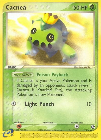 Cacnea #57 Reverse Holo, Sandstorm card photo