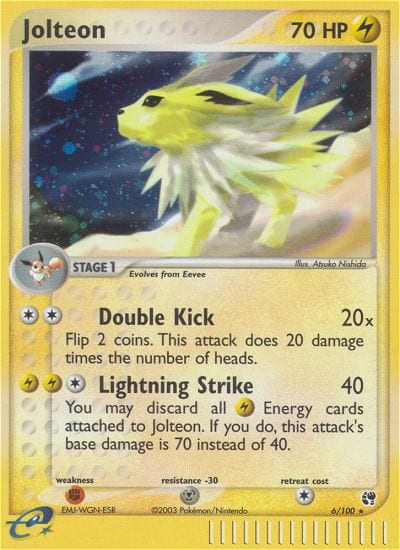 Jolteon #6 Reverse Holo, Sandstorm card photo