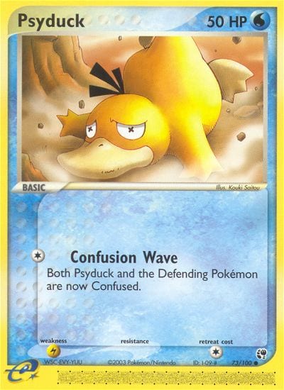 Psyduck #73 Reverse Holo, Sandstorm card photo