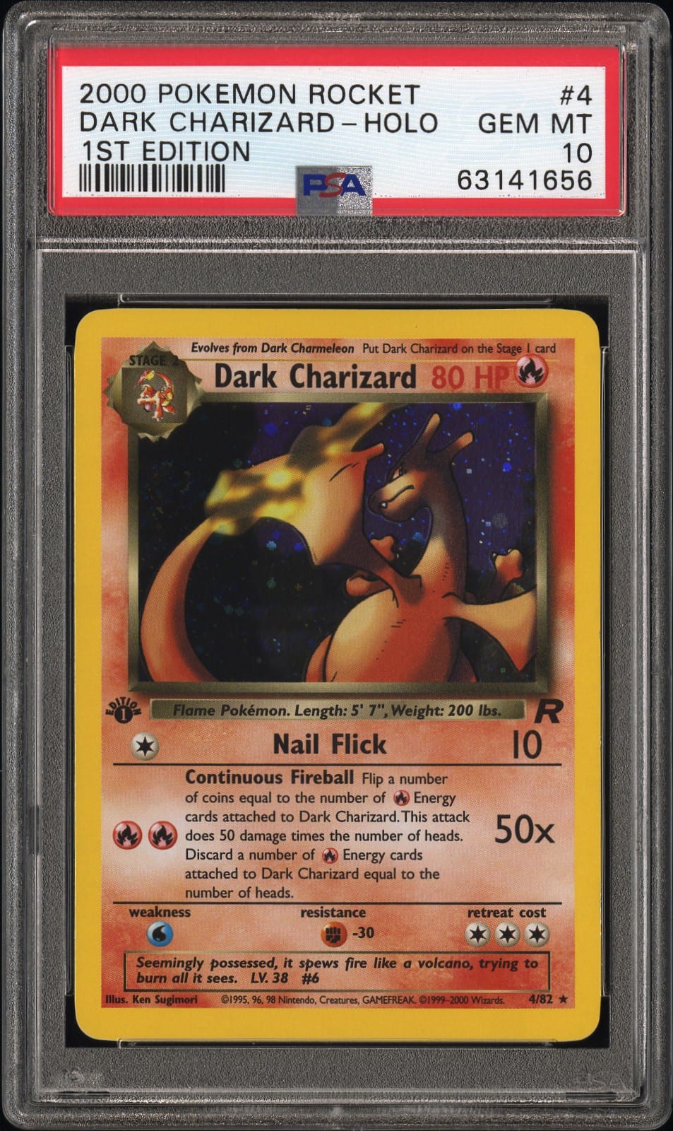 Dark Charizard #4 1st Edition, Team Rocket card photo